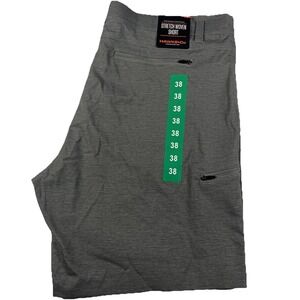 Hawke & Co Men's Gray Stretch Woven Shorts Size 38